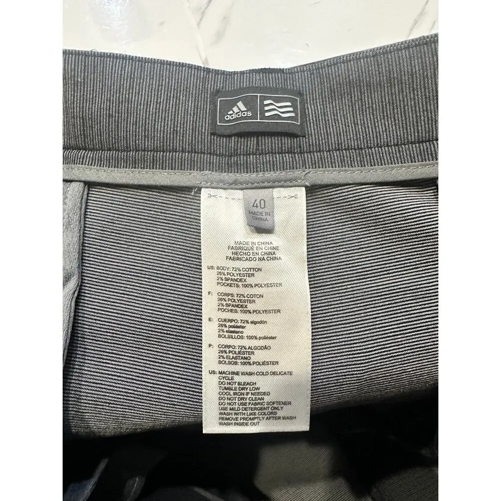 Adidas Gray Cotton blend Mens Shorts size 40